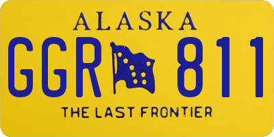 AK license plate GGR811