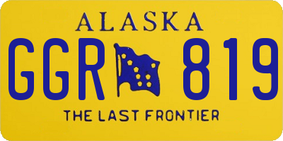 AK license plate GGR819