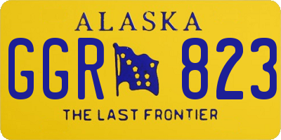 AK license plate GGR823
