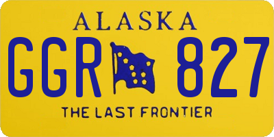 AK license plate GGR827