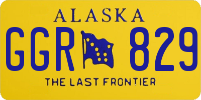 AK license plate GGR829