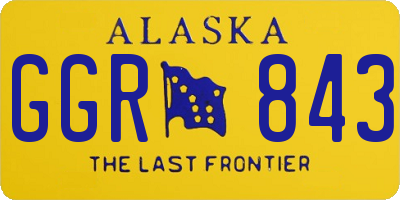 AK license plate GGR843