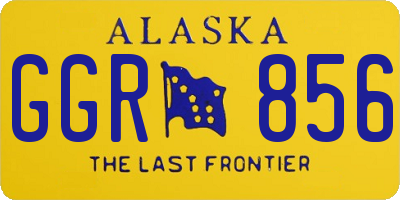 AK license plate GGR856