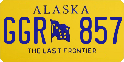 AK license plate GGR857