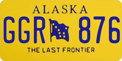 AK license plate GGR876