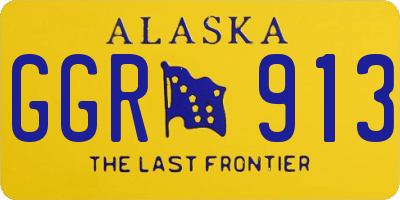 AK license plate GGR913