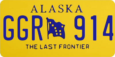 AK license plate GGR914