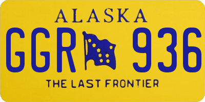 AK license plate GGR936