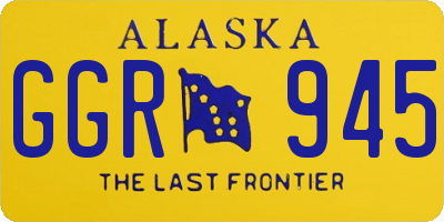 AK license plate GGR945