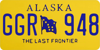 AK license plate GGR948