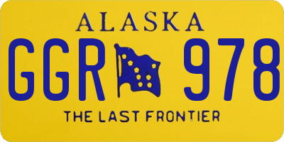 AK license plate GGR978