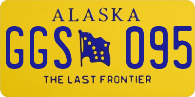 AK license plate GGS095
