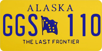 AK license plate GGS110