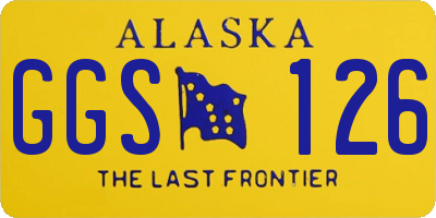 AK license plate GGS126