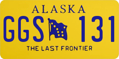 AK license plate GGS131