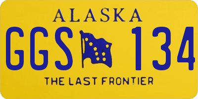 AK license plate GGS134