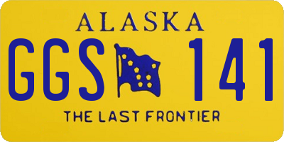AK license plate GGS141