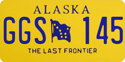 AK license plate GGS145