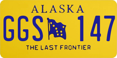 AK license plate GGS147