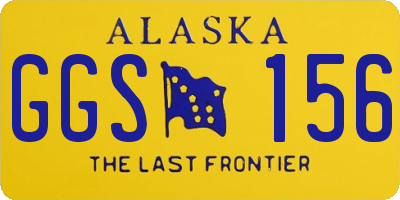 AK license plate GGS156