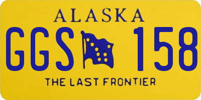 AK license plate GGS158