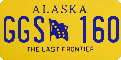 AK license plate GGS160