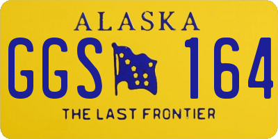 AK license plate GGS164