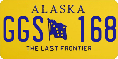 AK license plate GGS168
