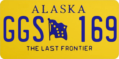 AK license plate GGS169