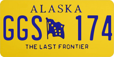 AK license plate GGS174