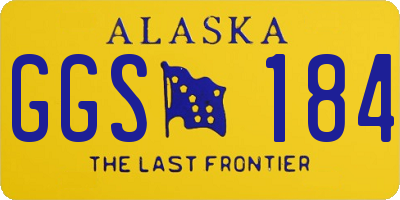 AK license plate GGS184