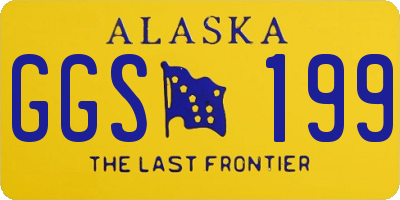 AK license plate GGS199