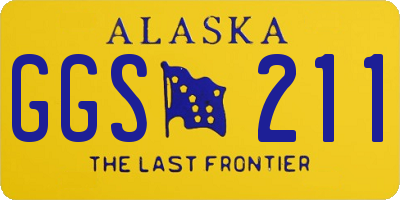 AK license plate GGS211