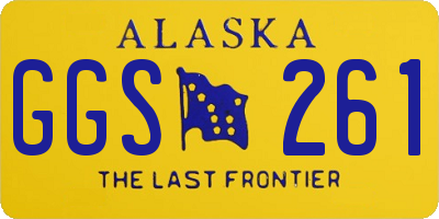 AK license plate GGS261
