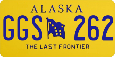 AK license plate GGS262