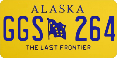 AK license plate GGS264