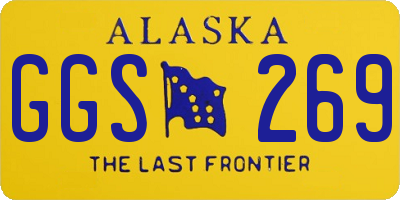 AK license plate GGS269