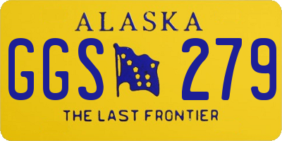 AK license plate GGS279