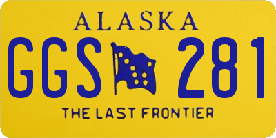 AK license plate GGS281