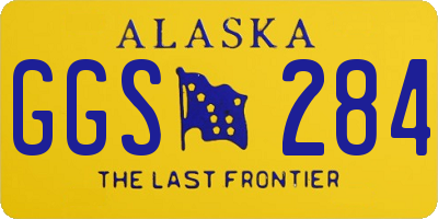 AK license plate GGS284