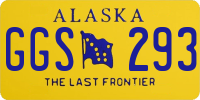 AK license plate GGS293