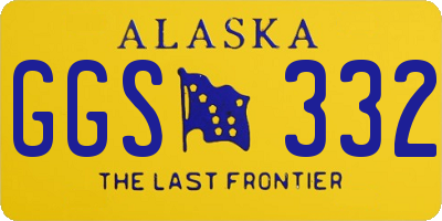 AK license plate GGS332