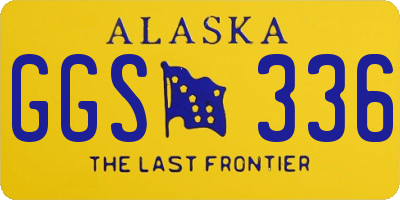 AK license plate GGS336