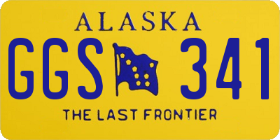 AK license plate GGS341