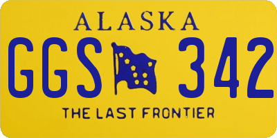AK license plate GGS342