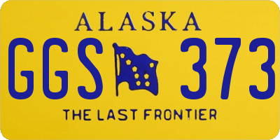 AK license plate GGS373