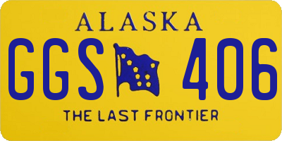 AK license plate GGS406