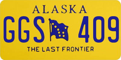 AK license plate GGS409