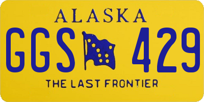 AK license plate GGS429