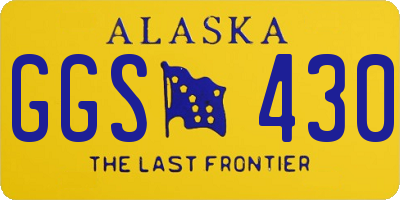 AK license plate GGS430